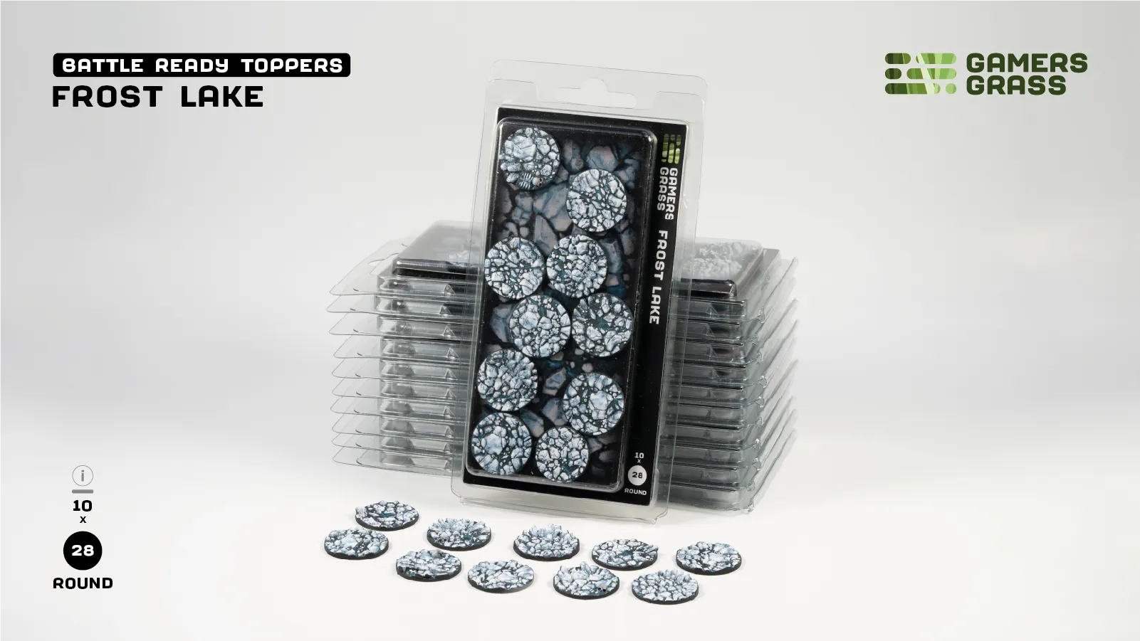Gamers Grass: Frost Lake – Round 28mm (x10)