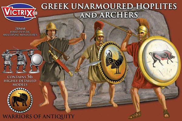 Victrix Limited: Greek Unarmoured Hoplites and Archers