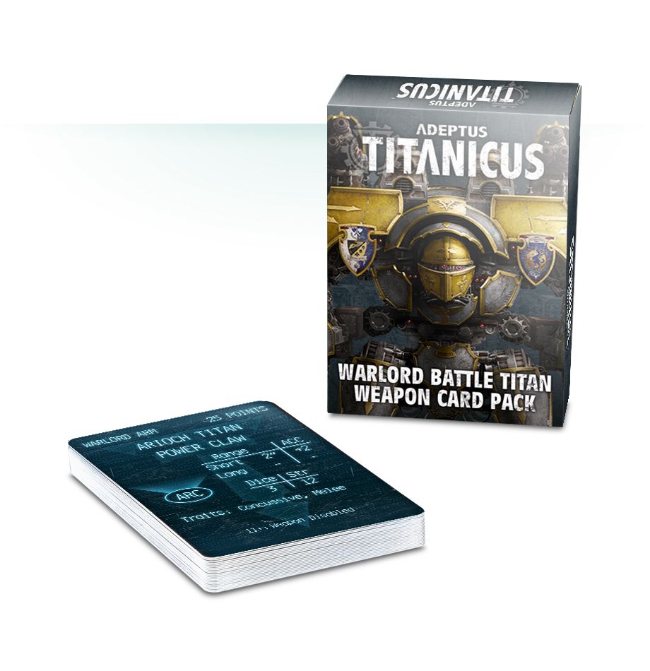 Adeptus Titanicus: Warlord Battle Titan Weapon Card Pack