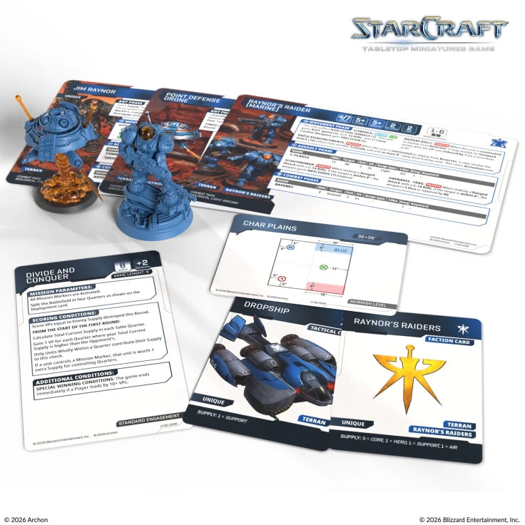 StarCraft TMG: Terran: Jim Raynor Hero & Point Defense Drone Expansion Set