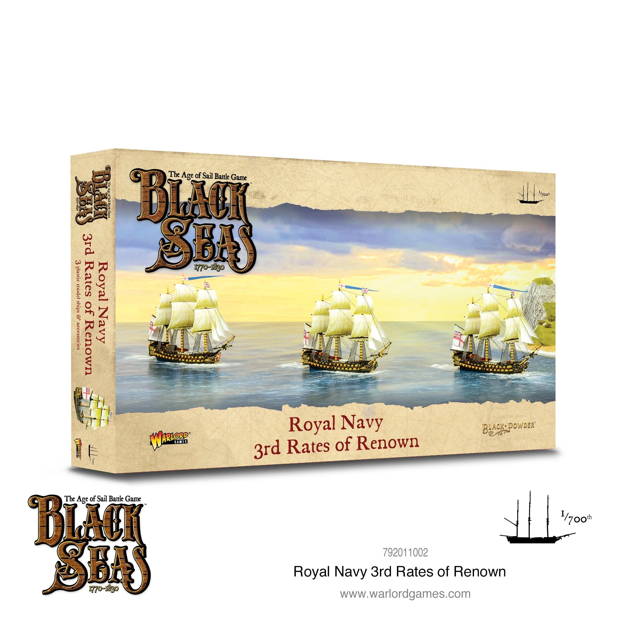 Warlord Games: Black Seas: Royal Navy 3rd Rates of Renown