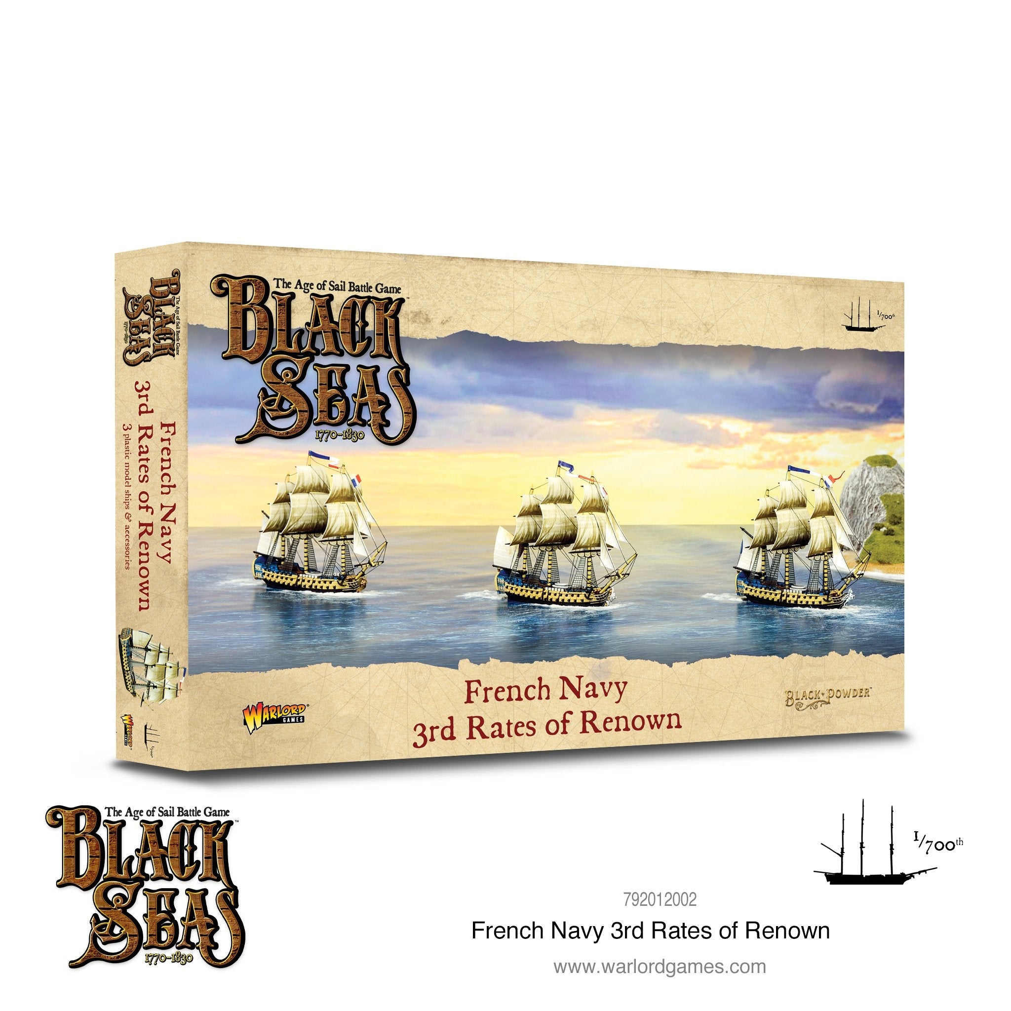 Warlord Games: Black Seas: French Navy 3rd Rates Of Renown