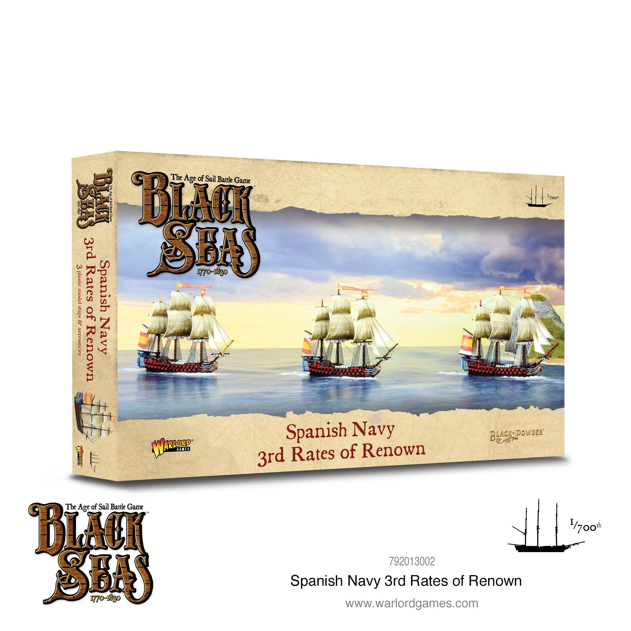 Warlord Games: Black Seas: Spanish Navy 3rd Rates Of Renown