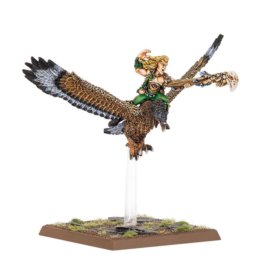 Wood Elf Realms: Mage On Warhawk