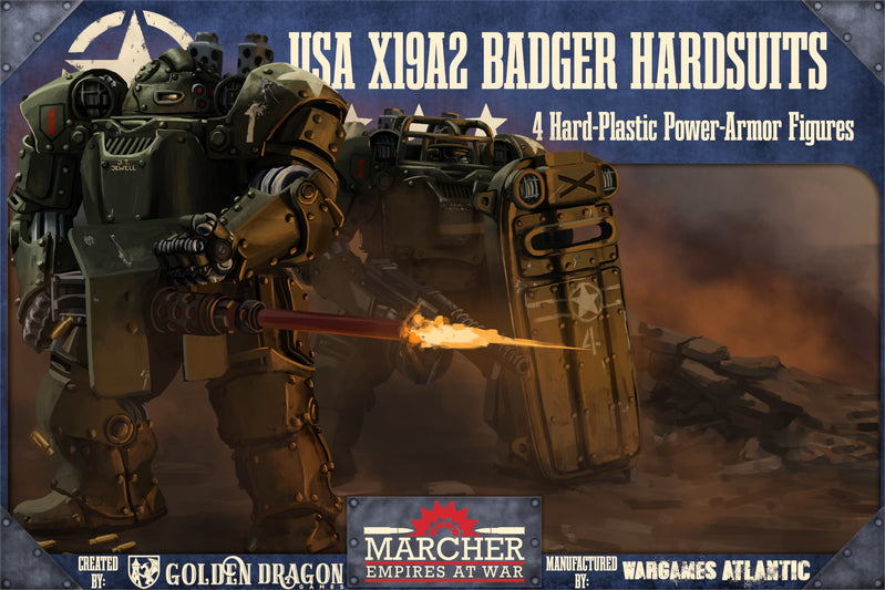 Wargames Atlantic: Marcher: X19A2 Badger Hardsuits
