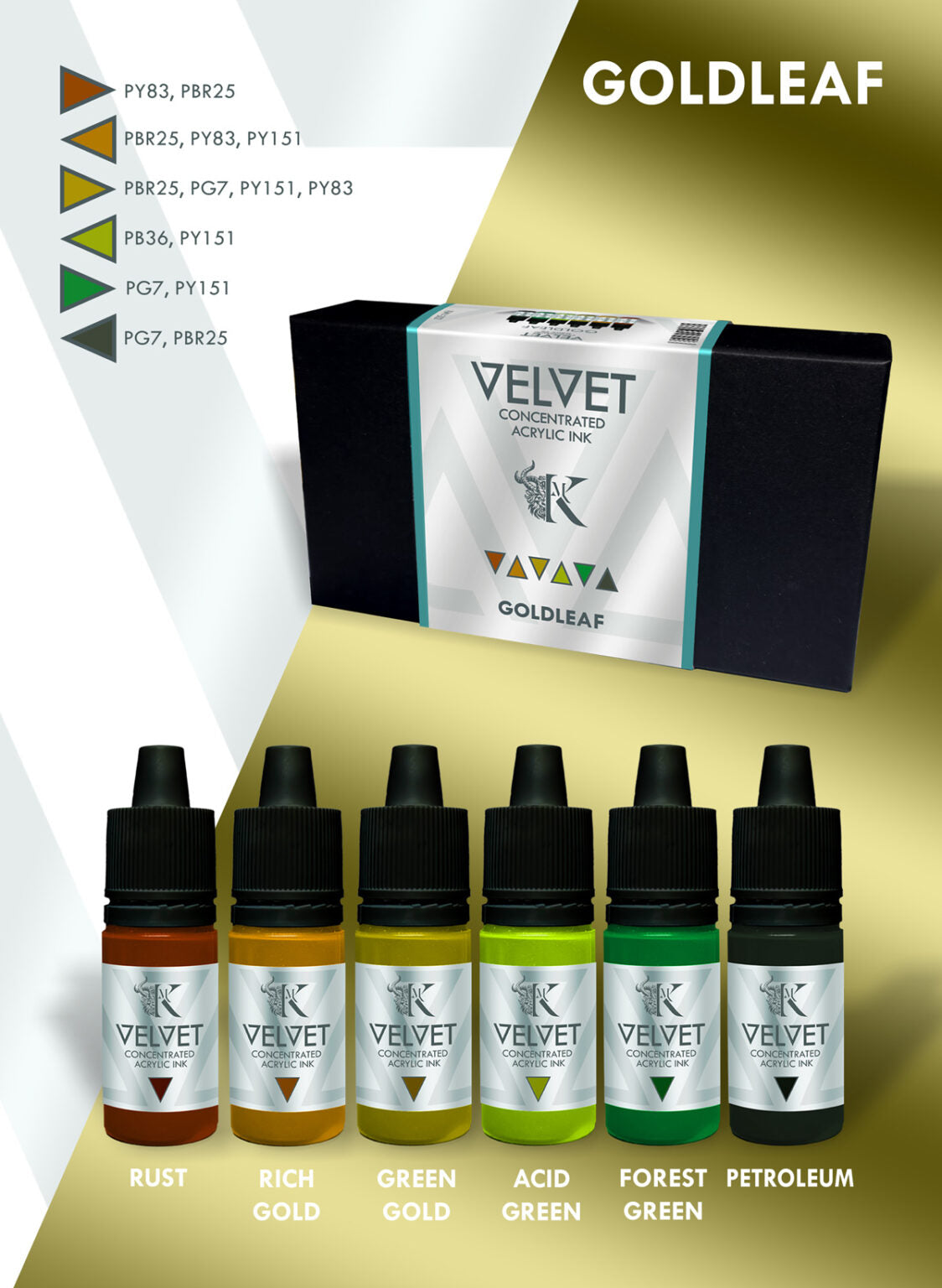 Kimera Kolors: Velvet Inks - Goldleaf
