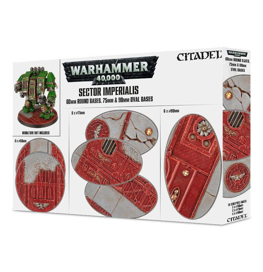 Citadel Bases: Sector Imperialis: 60mm Round & 75/90mm Oval Bases