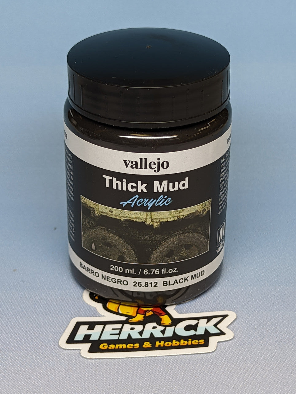 Vallejo: 200ml Bottle Black Thick Mud Diorama Effect