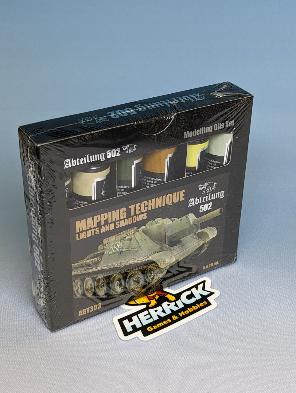 Abteilung 502: Mapping Technique Lights & Shadows Weathering Oil Paint Set (6 Colors) 20ml Tubes