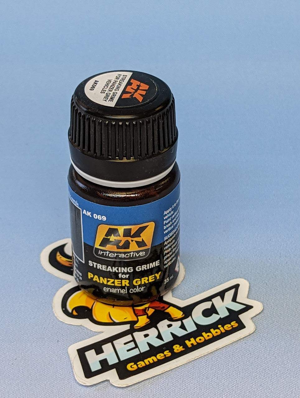 AK Interactive: Panzer Grey Streaking Grime Enamel Paint 35ml Bottle