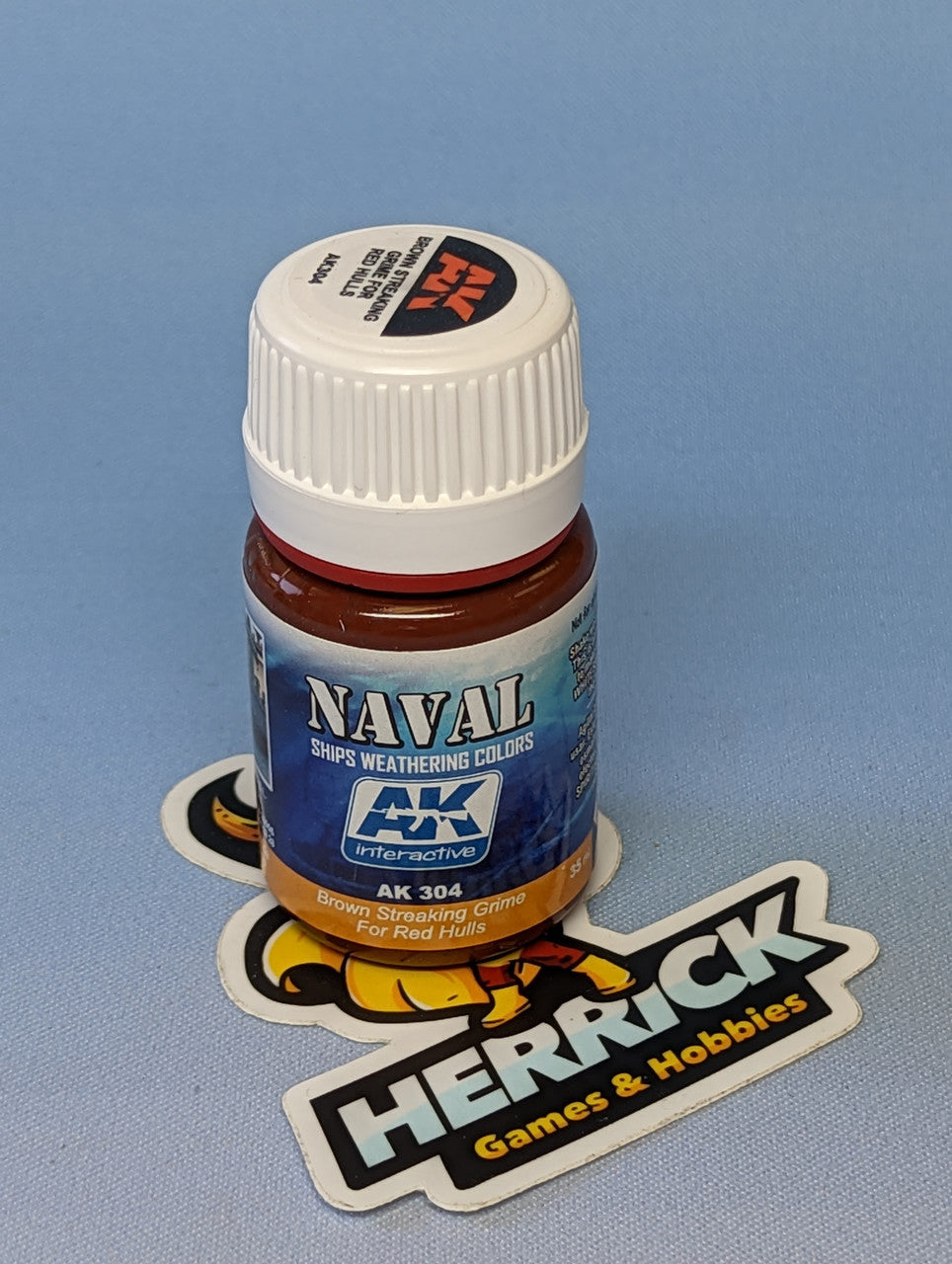 AK Interactive: Red Hulls Brown Streaking Grime Enamel Paint 35ml Bottle