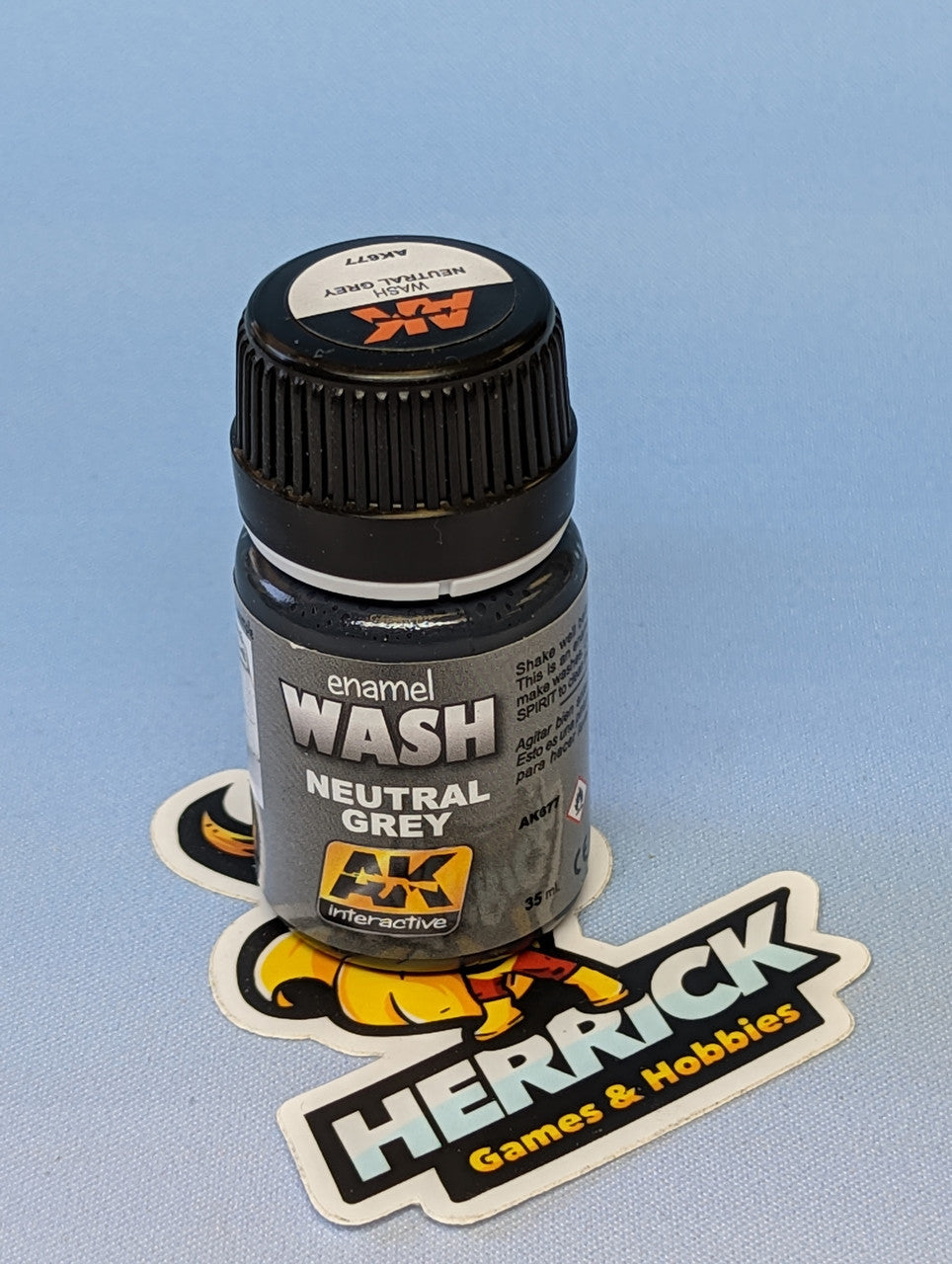 AK Interactive: Neutral Grey Wash Enamel Paint 35ml Bottle