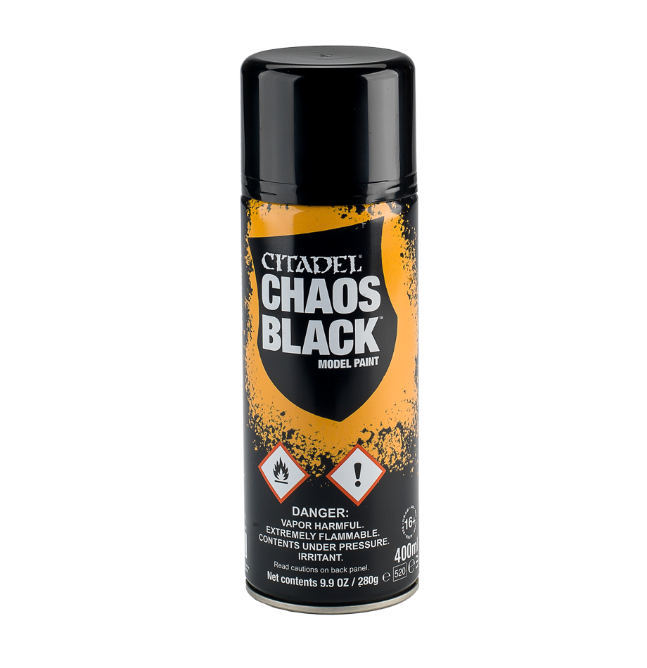 Citadel Spray Paints: Chaos Black
