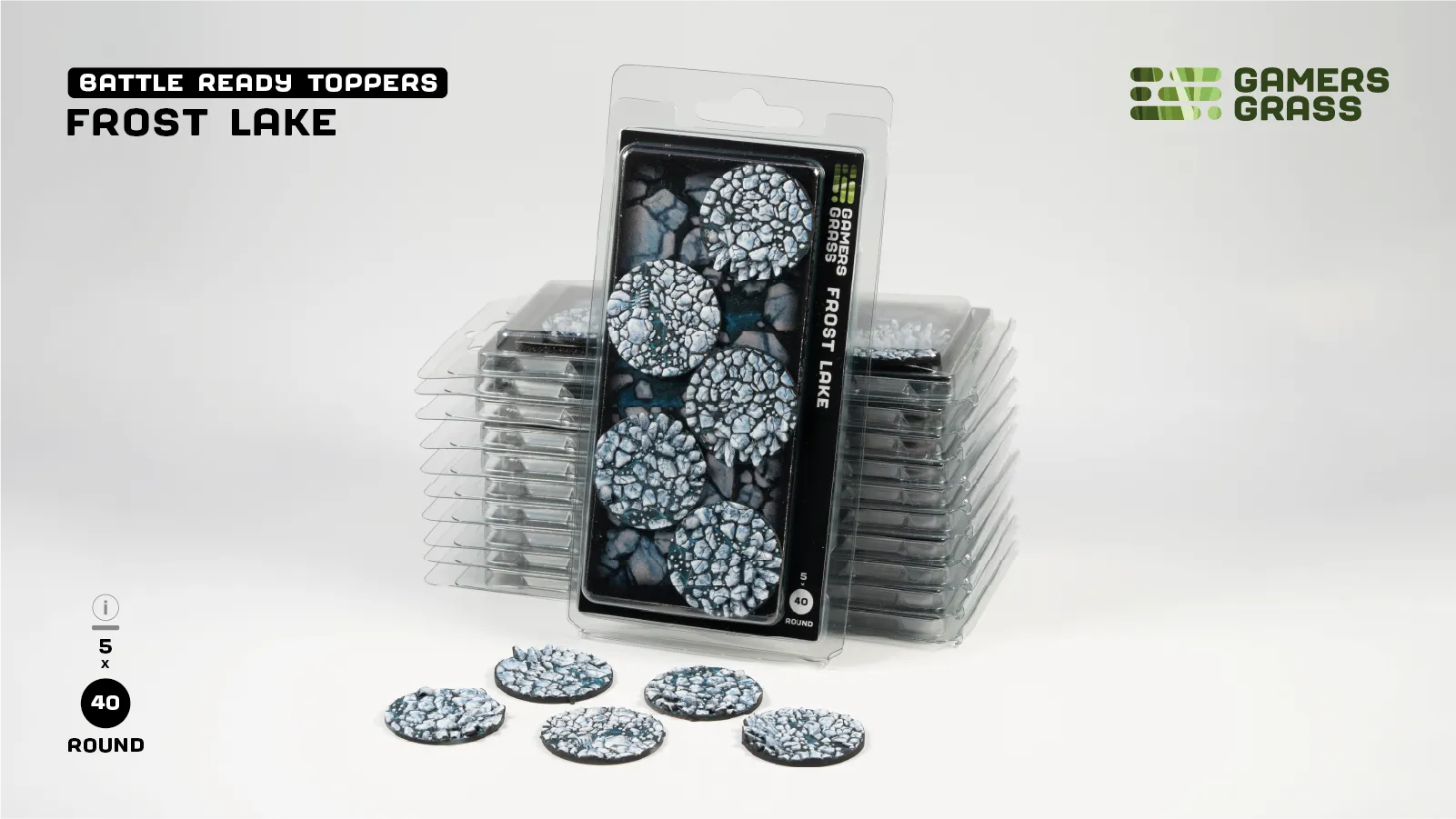 Gamers Grass: Frost Lake – Round 40mm (x5)