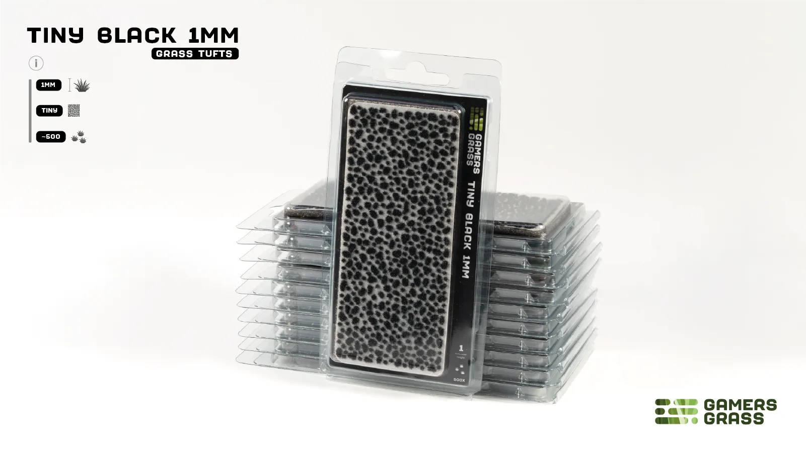 Gamers Grass: Tiny Black 1mm