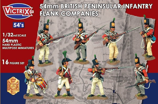 Victrix Limited: 54mm British Napoleonic Peninsular Infantry Flank Companies (x16)