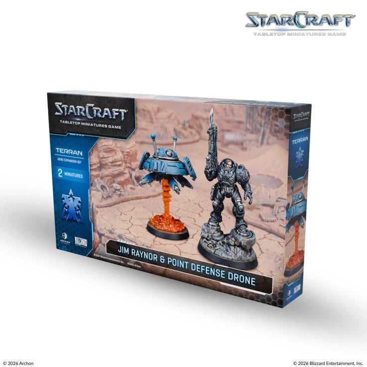 StarCraft TMG: Terran: Jim Raynor Hero & Point Defense Drone Expansion Set