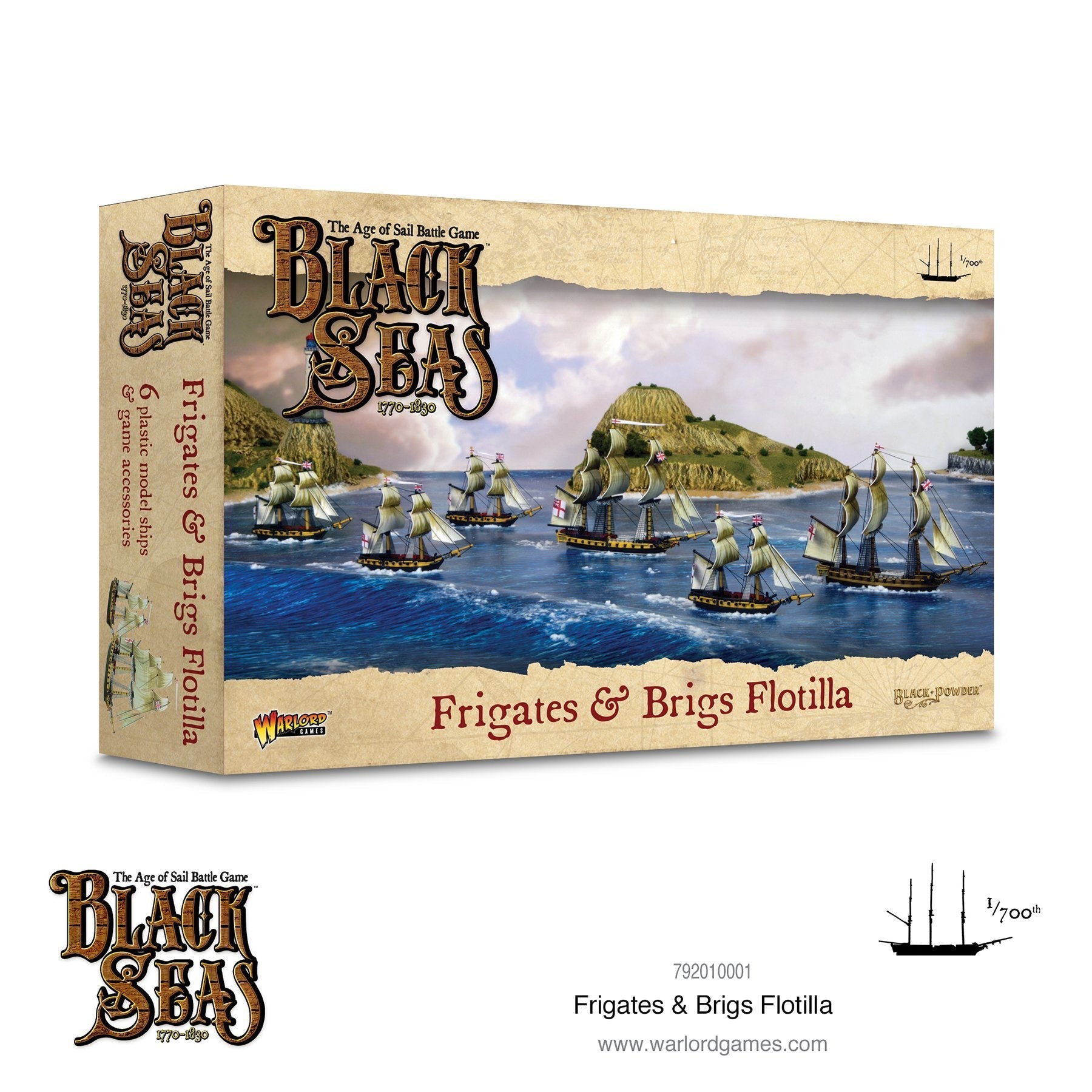 Warlord Games: Black Seas: Frigates & Brigs Flotilla (1770 - 1830)