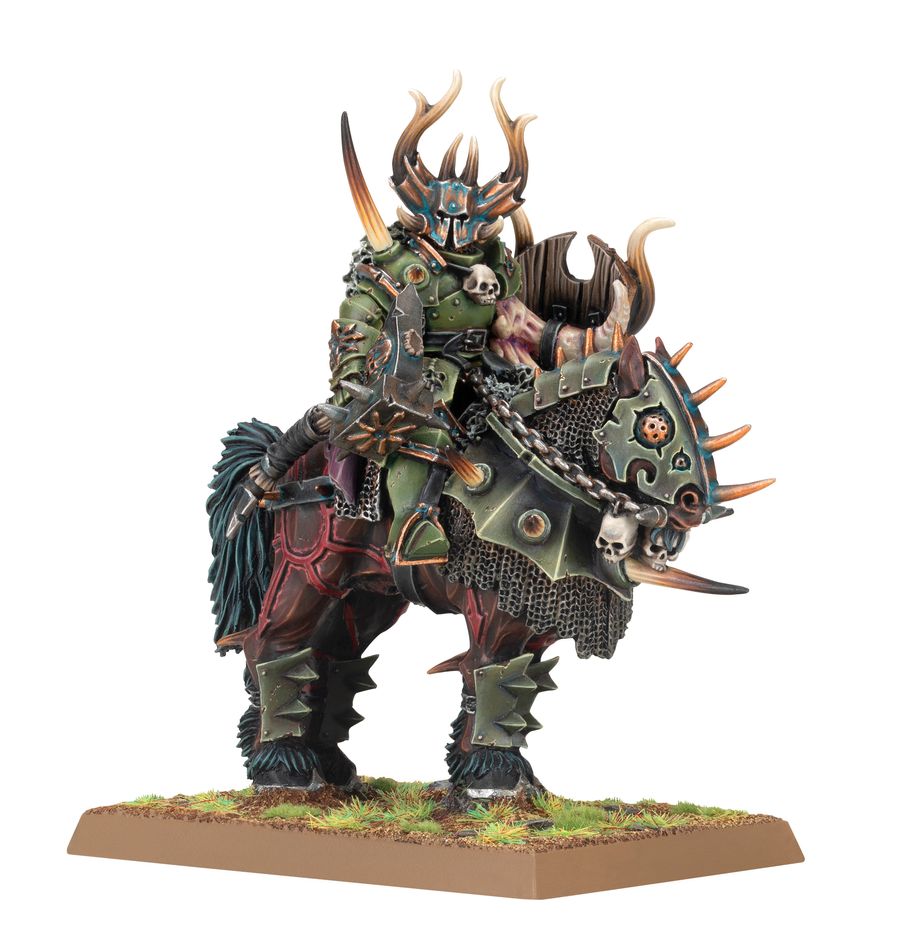 Warriors of Chaos: Chaos Lord On Daemonic Mount