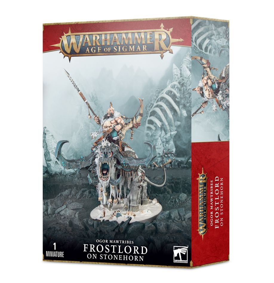 Games Workshop Ogor Mawtribes: Frostlord On Stonehorn/Thundertusk