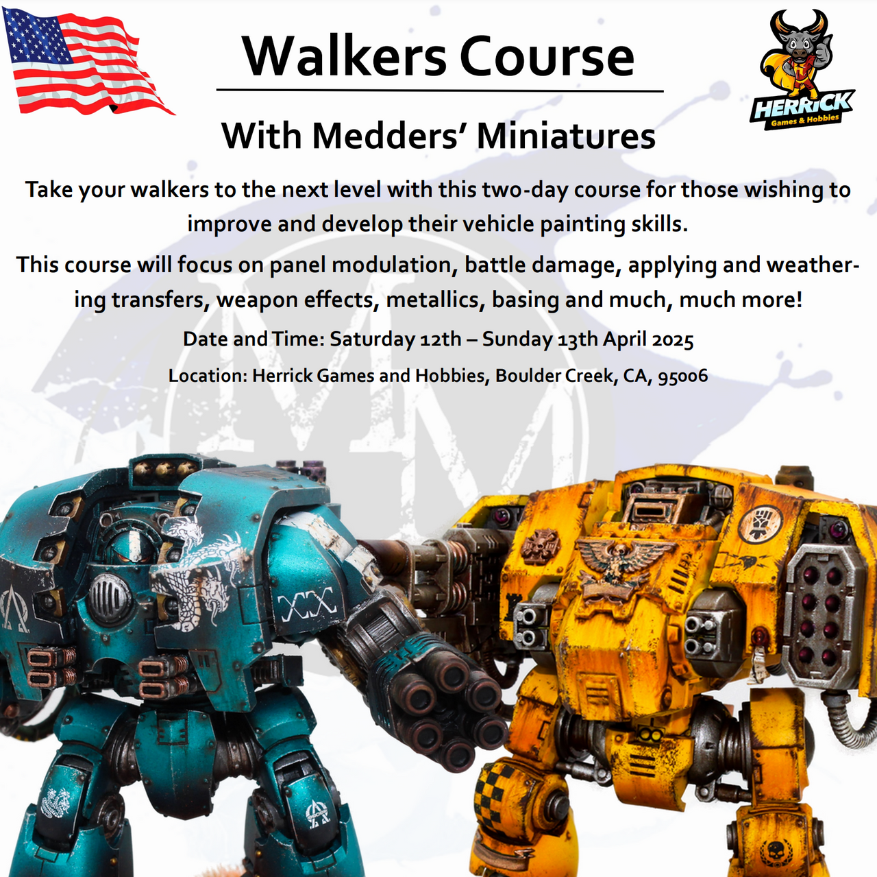 Rob Medwell (MeddersMiniatures) The Walker Hobby Masterclass - April 12th and 13th, 2025