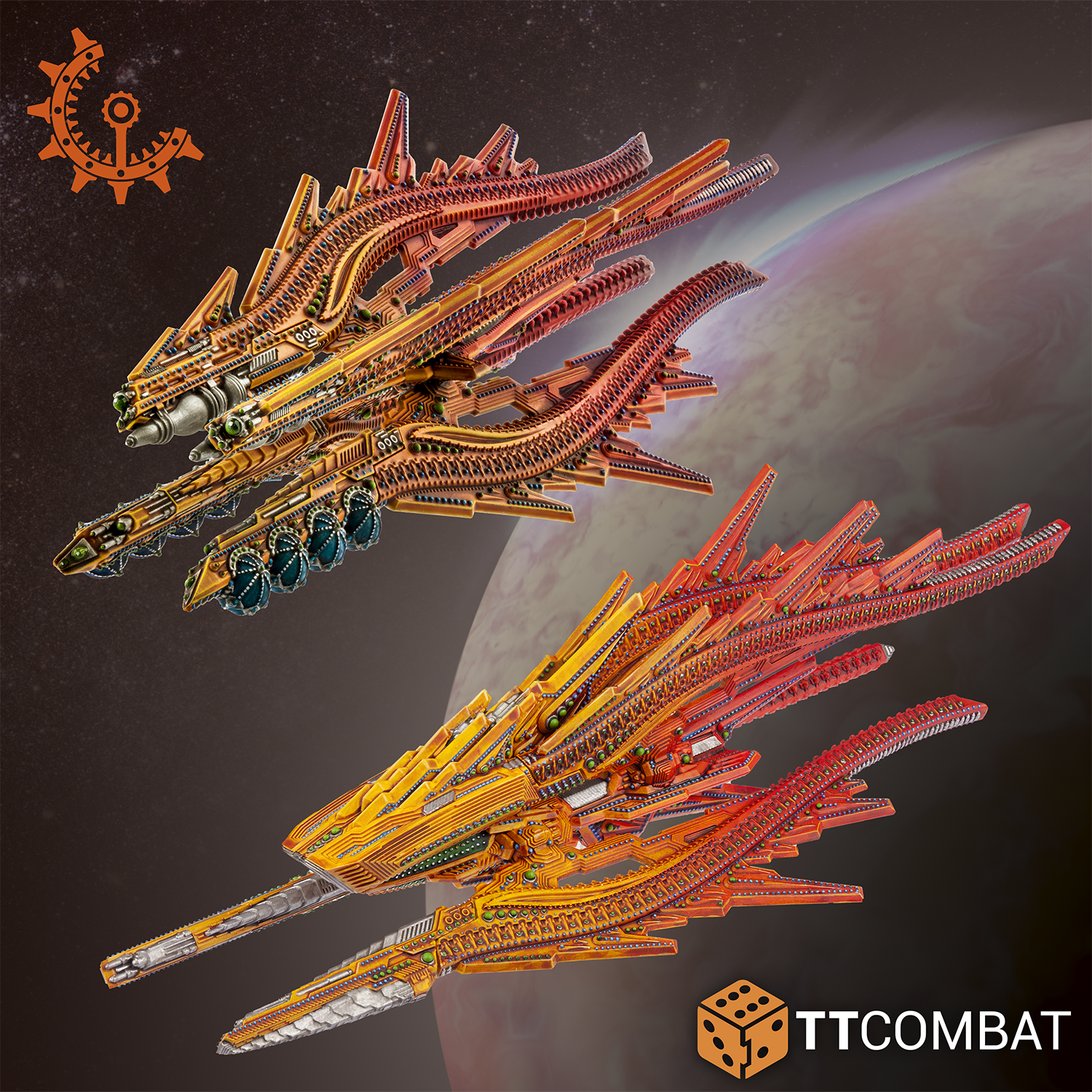 Dropfleet Commander: Shaltari: Battlecruisers (Resin)