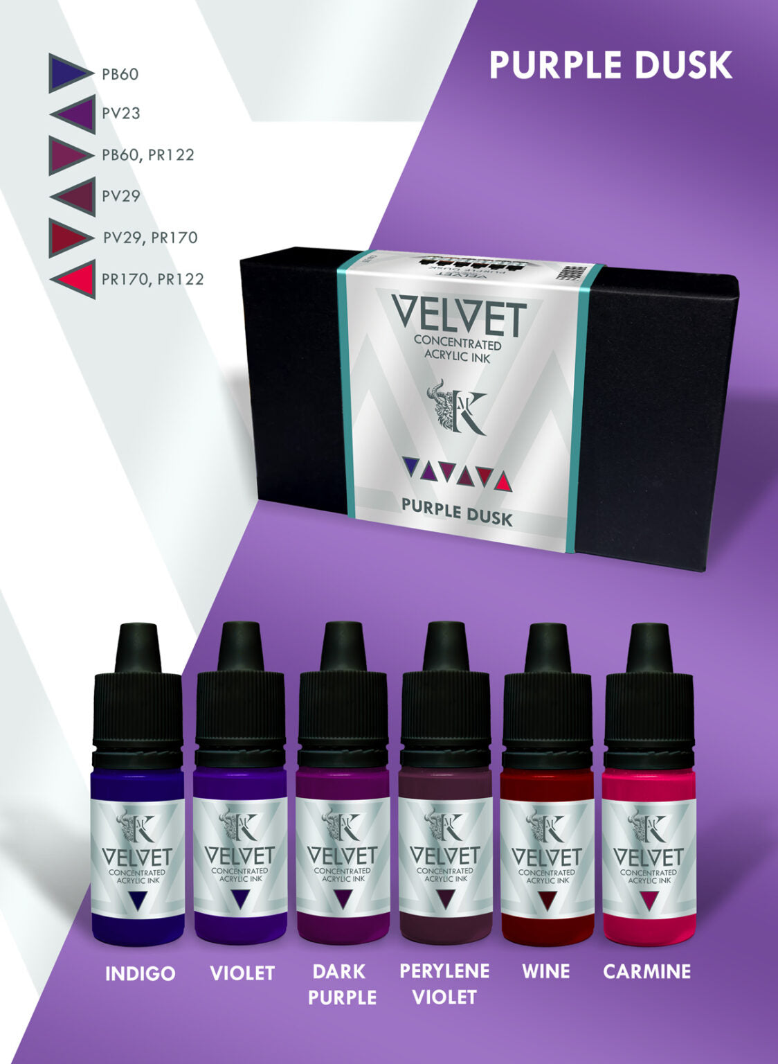 Kimera Kolors: Velvet Inks - Purple Dusk