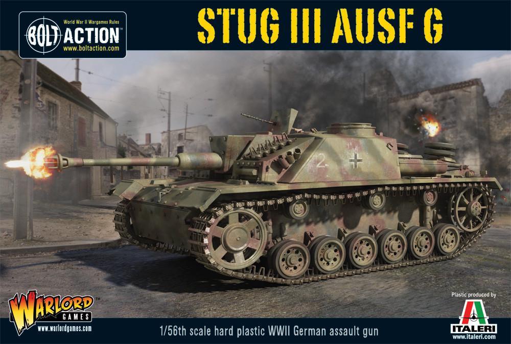 Warlord Games: Bolt Action: German Tanks: Stug III ausf G or StuH-42 plastic box set