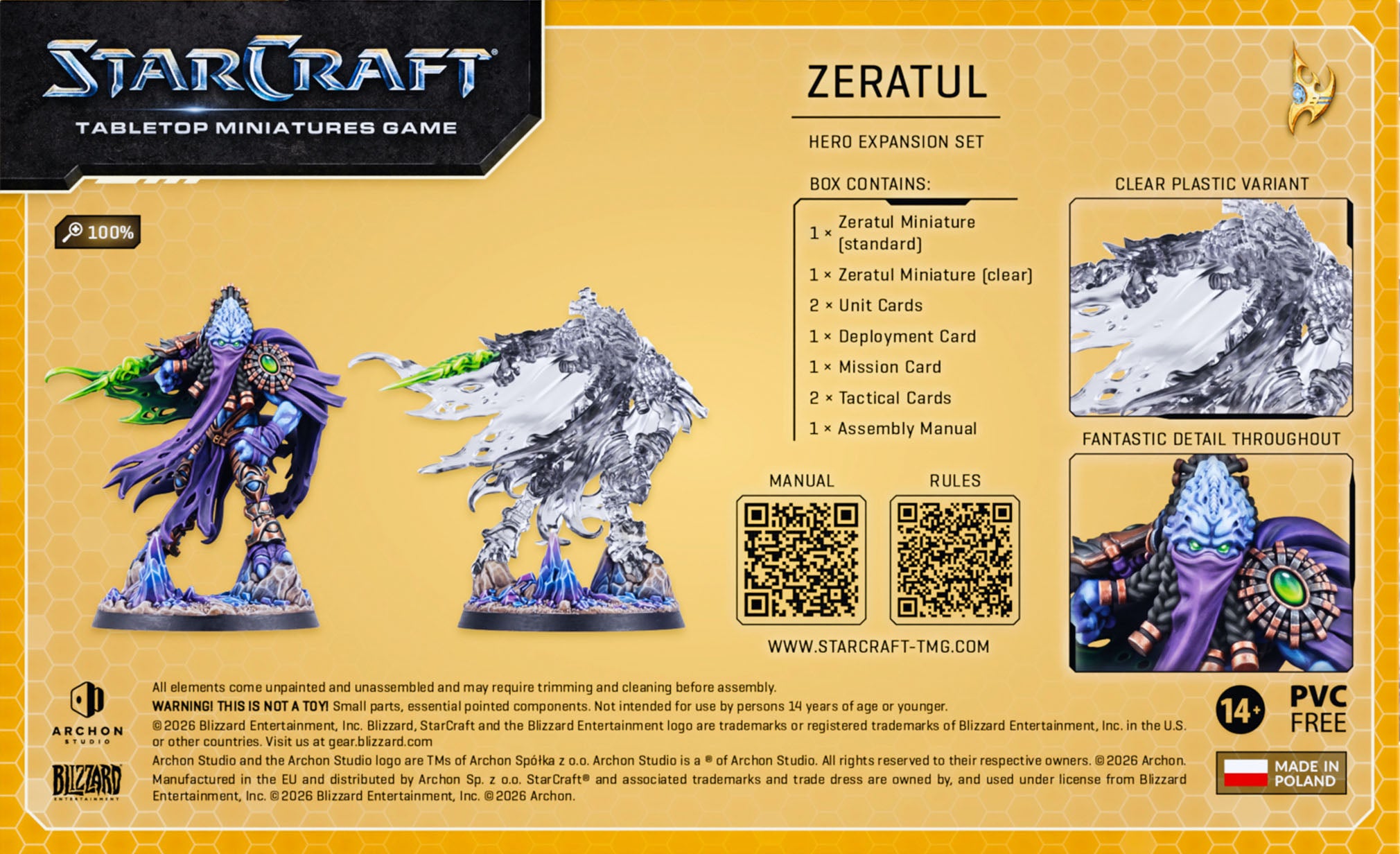 StarCraft TMG: Protoss: Zeratul Hero Expansion Set