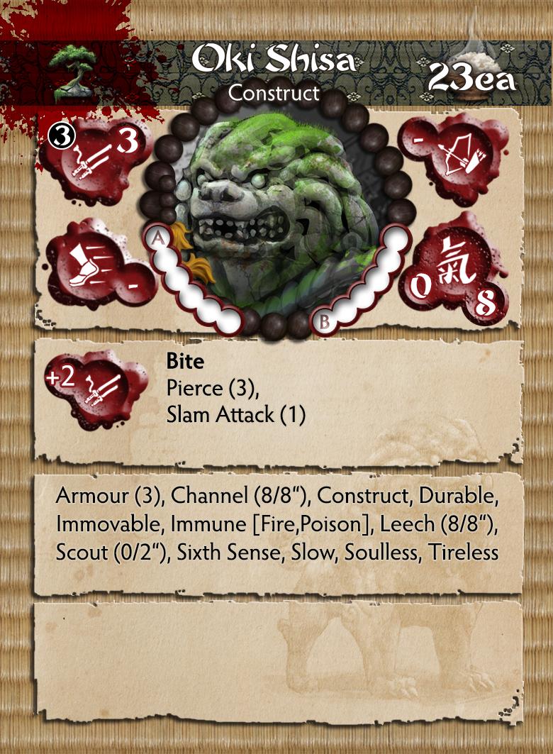 Bushido: Temple of Ro-Kan: Oki Shisa
