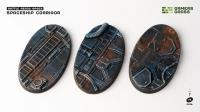 Gamers Grass: Battle Ready Bases - Spaceship Corridor - Oval 75mm (x3)