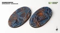 Gamers Grass: Battle Ready Bases - Spaceship Corridor - Oval 90mm (x2)