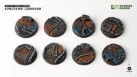 Gamers Grass: Battle Ready Bases - Spaceship Corridor - Round 32mm (x8)