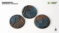 Thumbnail for Gamers Grass: Battle Ready Bases - Spaceship Corridor - Round 50mm (x3)