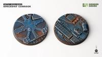 Gamers Grass: Battle Ready Bases - Spaceship Corridor - Round 60mm (x2)