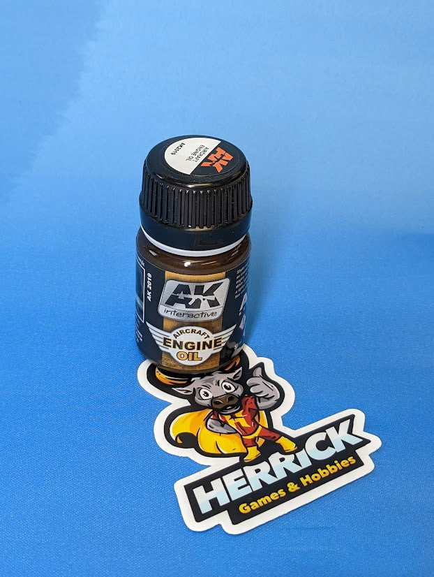 AK Interactive: Air Series: Aircraft Engine Oil Enamel Wash 35ml Bottle