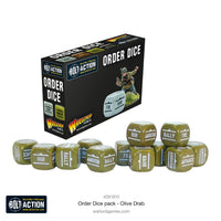 Thumbnail for Warlord Games: Bolt Action Orders Dice - Olive Drab (12)