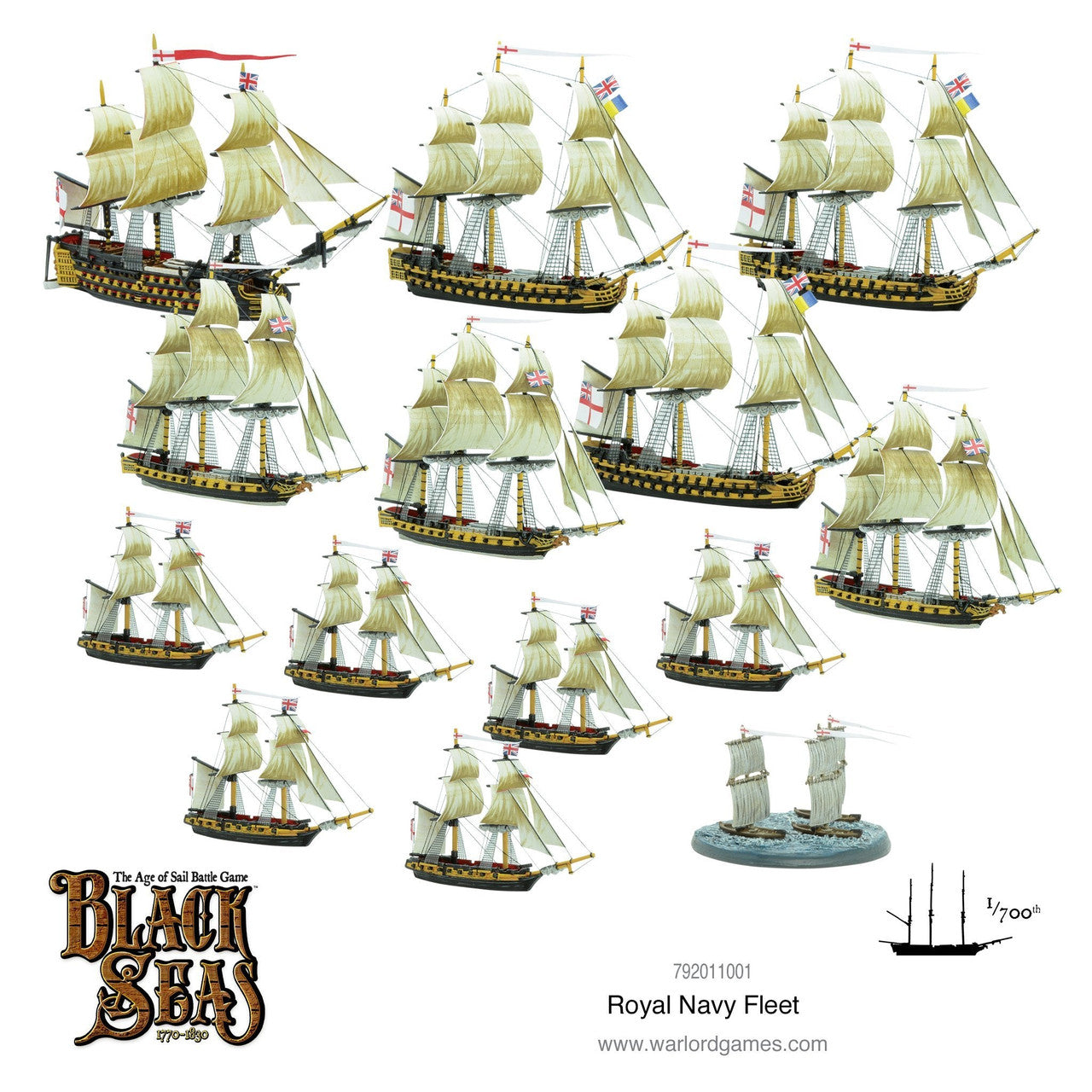 Warlord Games: Black Seas: Royal Navy Fleet (1770 - 1830)