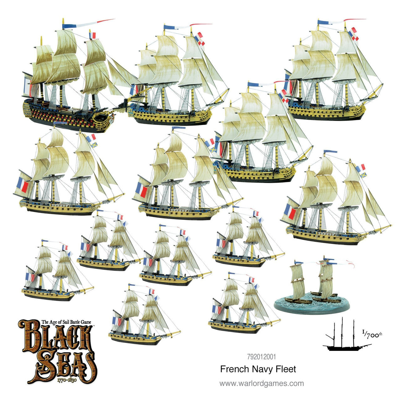 Warlord Games: Black Seas: French Navy Fleet (1770 - 1830)