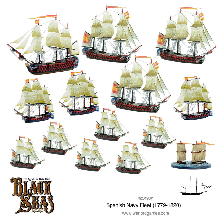 Warlord Games: Black Seas: Spanish Navy Fleet (1770 - 1830)