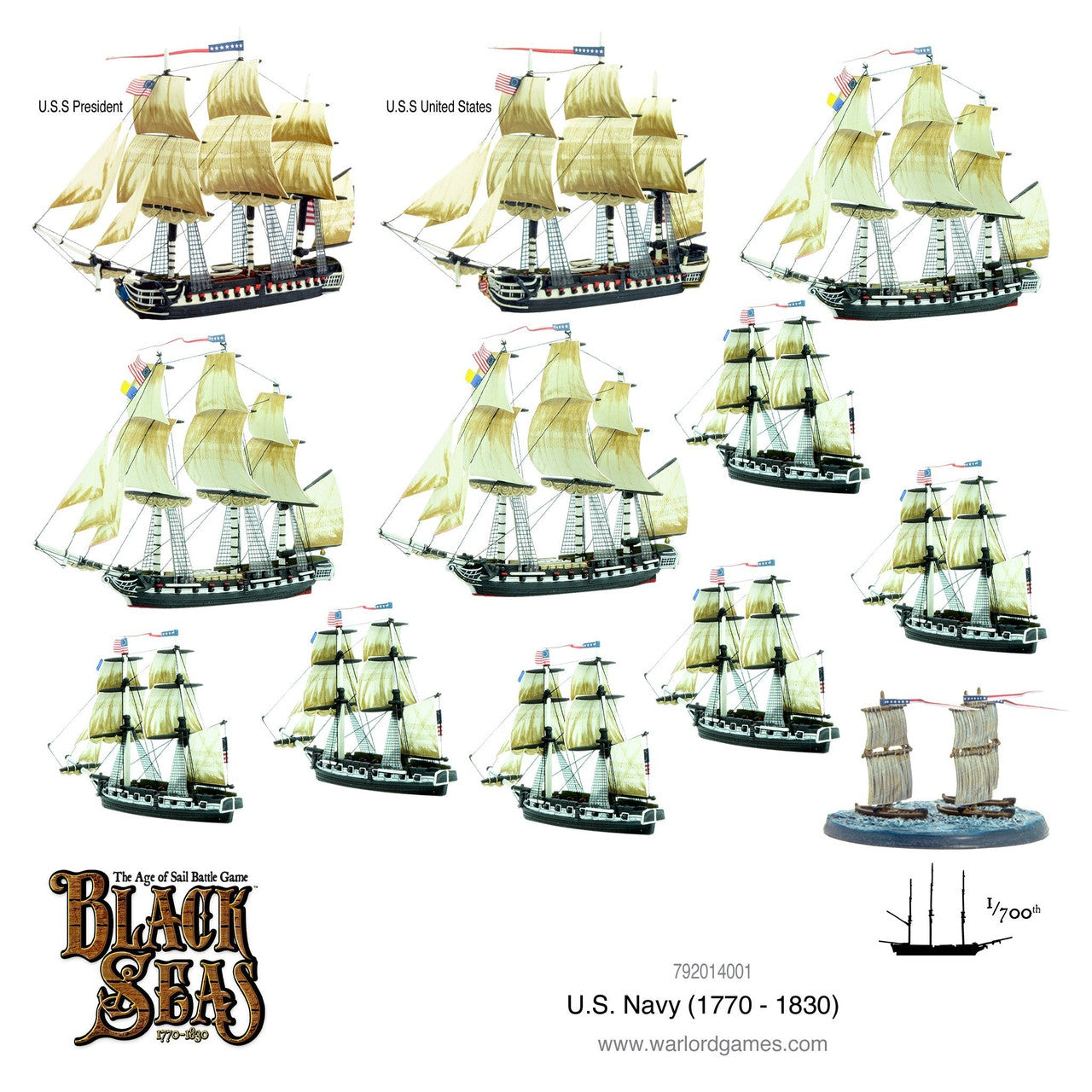 Warlord Games: Black Seas: U.S. Navy Fleet (1770 - 1830)