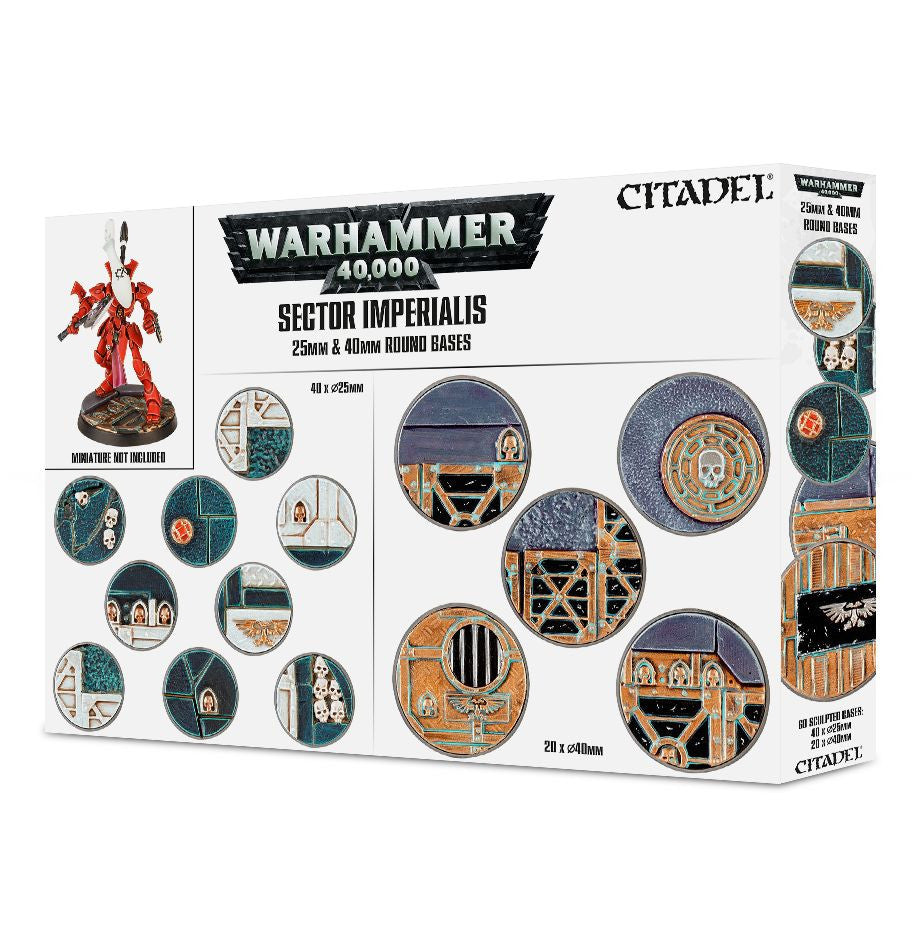 Citadel Bases: Sector Imperialis: 25mm & 40m Round Bases