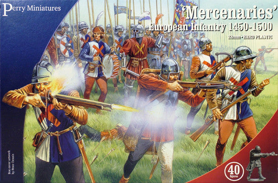 Perry Miniatures: 28mm War of the Roses Mercenaries European Infantry 1450-1500 (40)