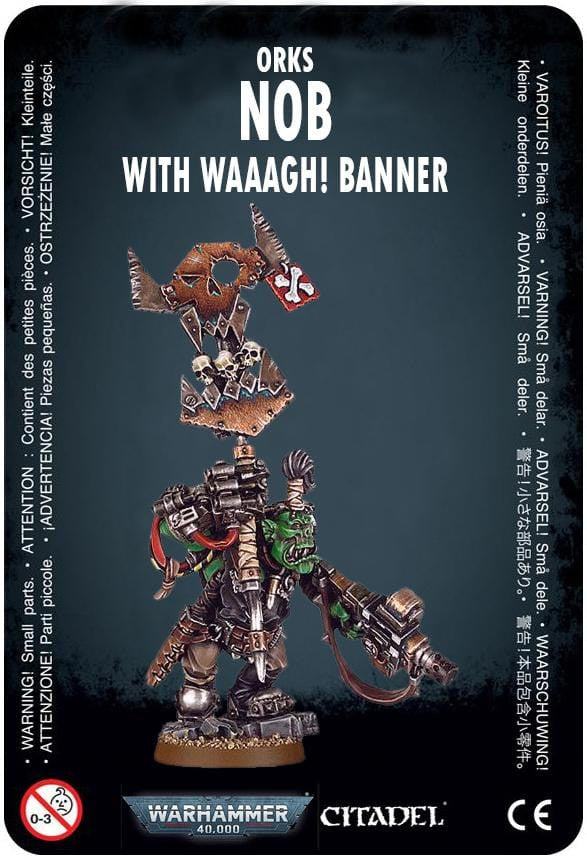 Ork: Nob with WAAAGH! Banner