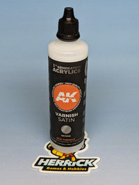 Thumbnail for AK Interactive: Satin Acrylic Varnish 100ml Bottle