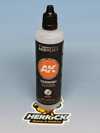 Thumbnail for AK Interactive: Gloss Acrylic Varnish 100ml Bottle