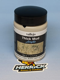 Thumbnail for Vallejo: 200ml Bottle Light Brown Thick Mud Diorama Effect