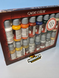 Thumbnail for Vallejo: 17ml Bottle Introduction Game Color Paint Set (16 Colors)