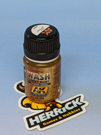 Thumbnail for AK Interactive: Light Rust Wash Enamel Paint 35ml Bottle