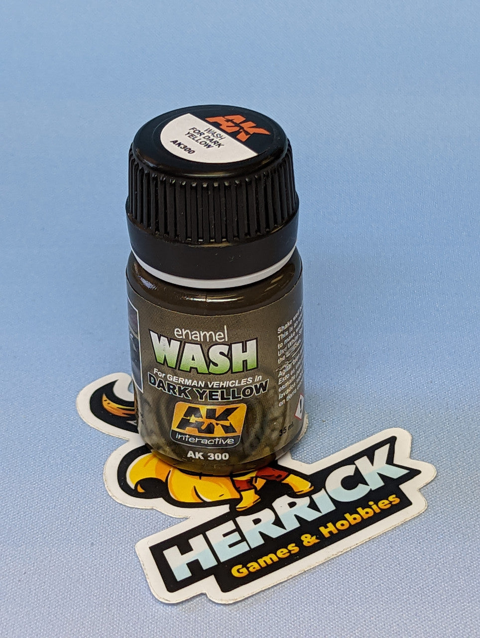 AK Interactive: Dark Yellow Wash Enamel Paint 35ml Bottle